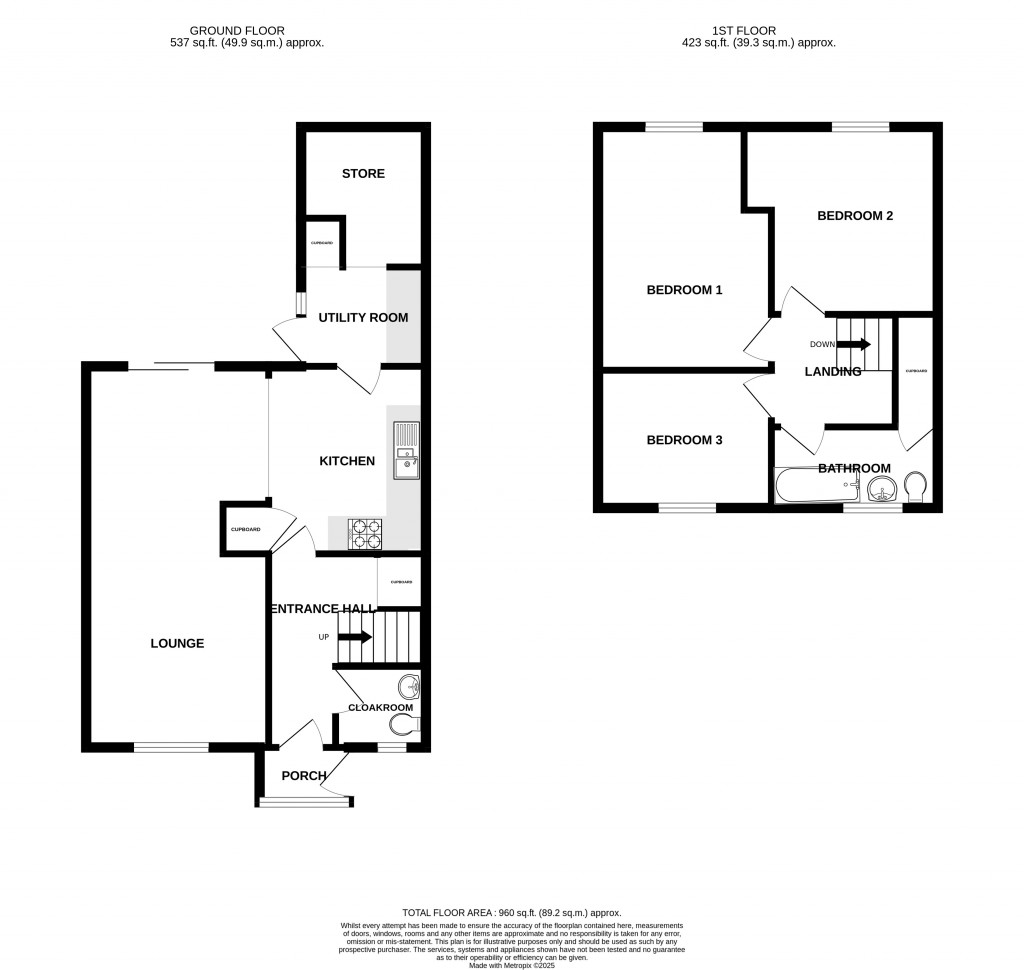 Floorplans For Halcombe Estate, Chard, Somerset, TA20