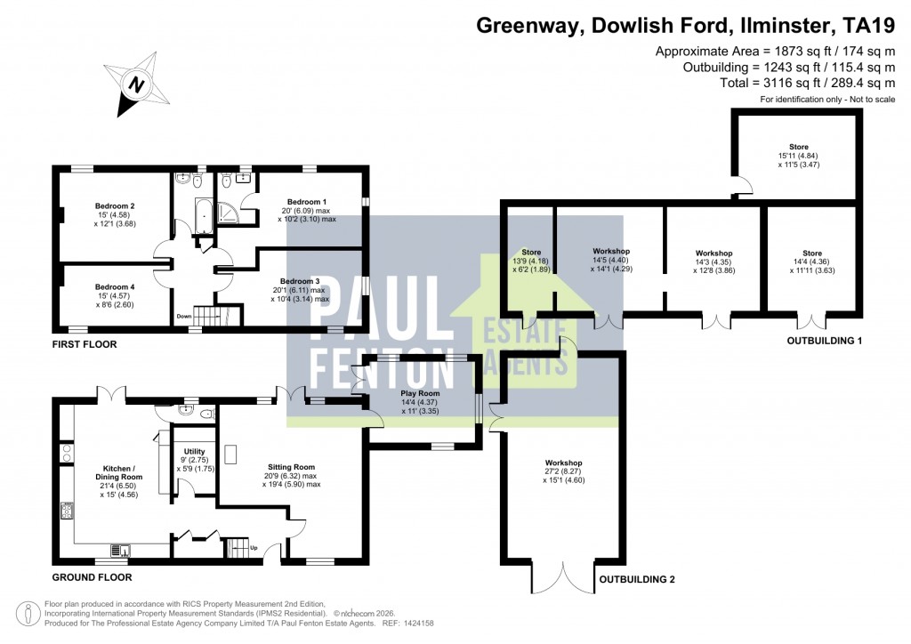 Floorplans For Greenway, Dowlish Ford, Somerset, TA19