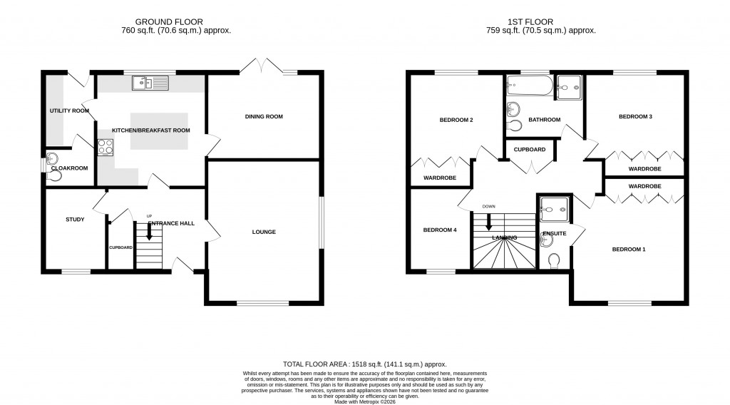 Floorplans For Birch Grove, Chard, Somerset, TA20