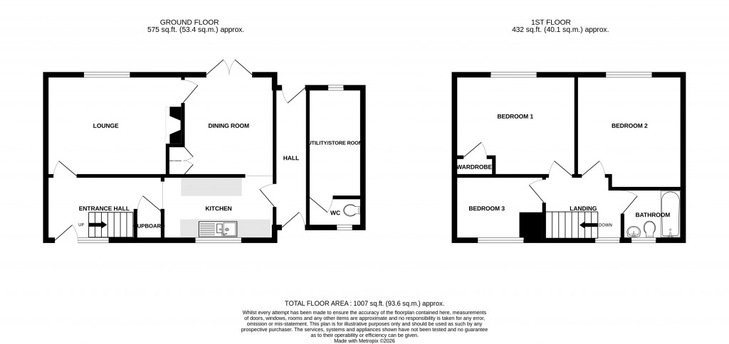 Floorplans For Furzehill, Chard, Somerset, TA20