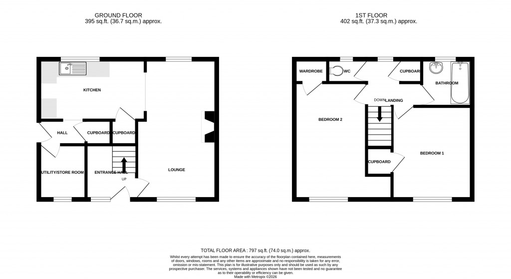 Floorplans For Orchard Vale, Ilminster, Somerset, TA19