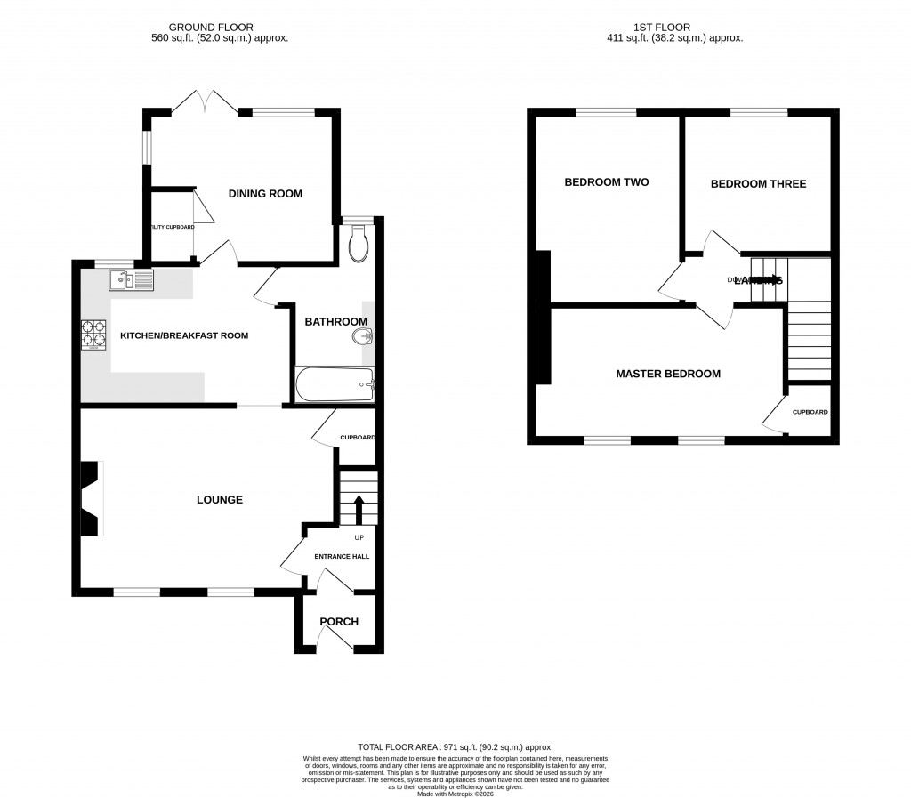 Floorplans For Old Town, Chard, Somerset, TA20