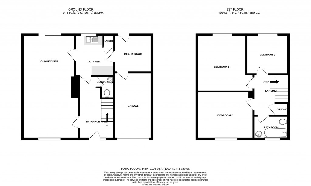 Floorplans For King Athelstan Drive, Chard, Somerset, TA20
