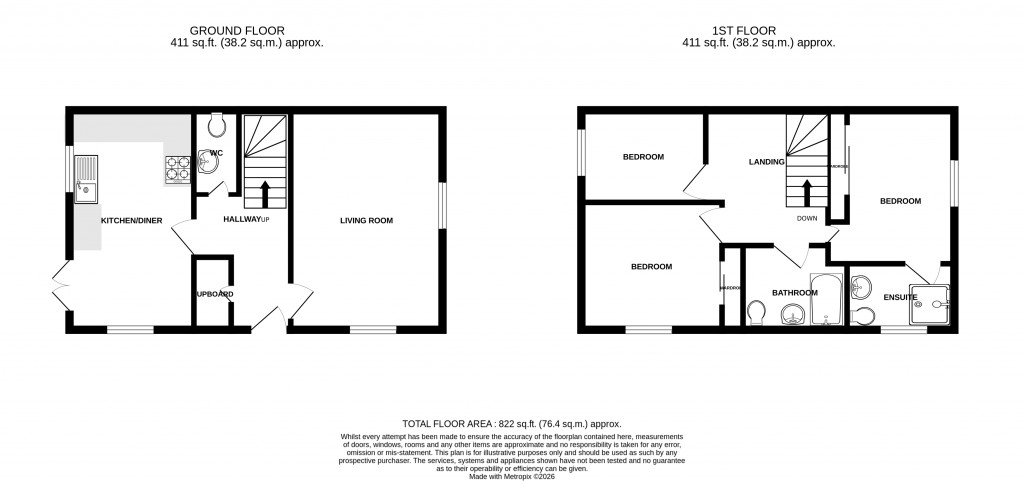 Floorplans For Honeycombe Vale, Chard, Somerset, TA20