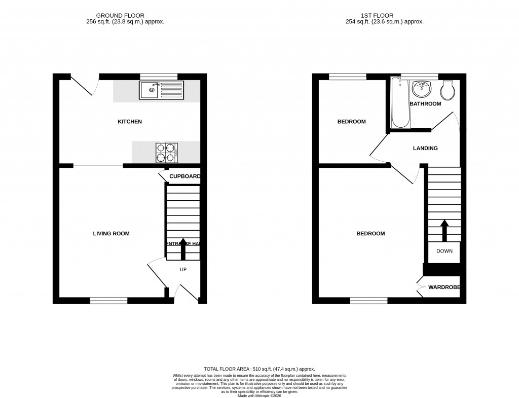 Floorplans For Derwent Way, Yeovil, Somerset, BA21