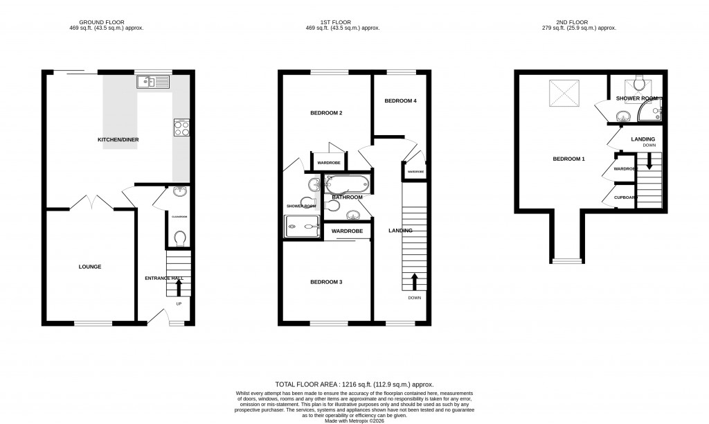 Floorplans For Leach Road, Chard, Somerset, TA20