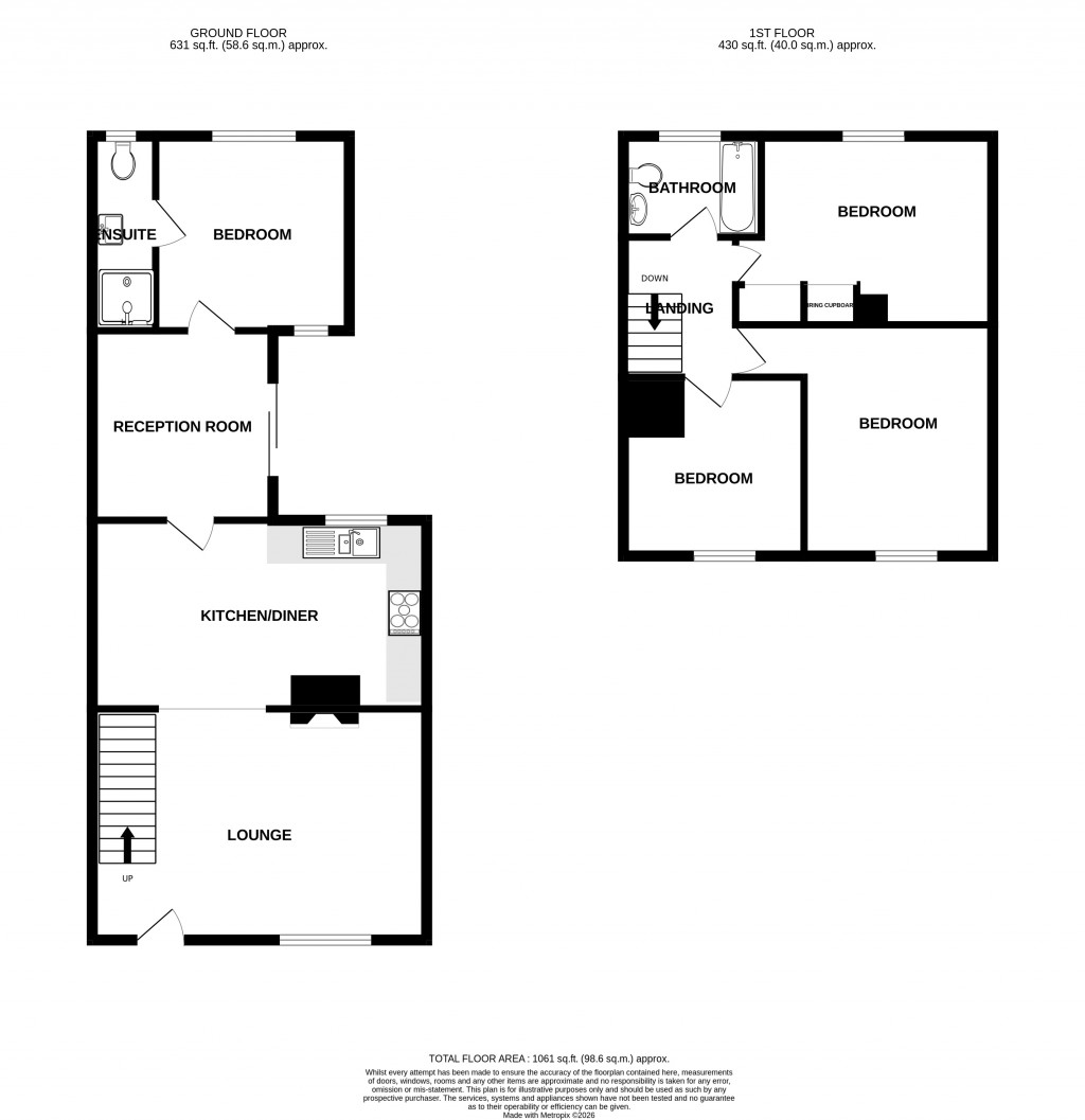 Floorplans For Henson Park, Chard, Somerset, TA20