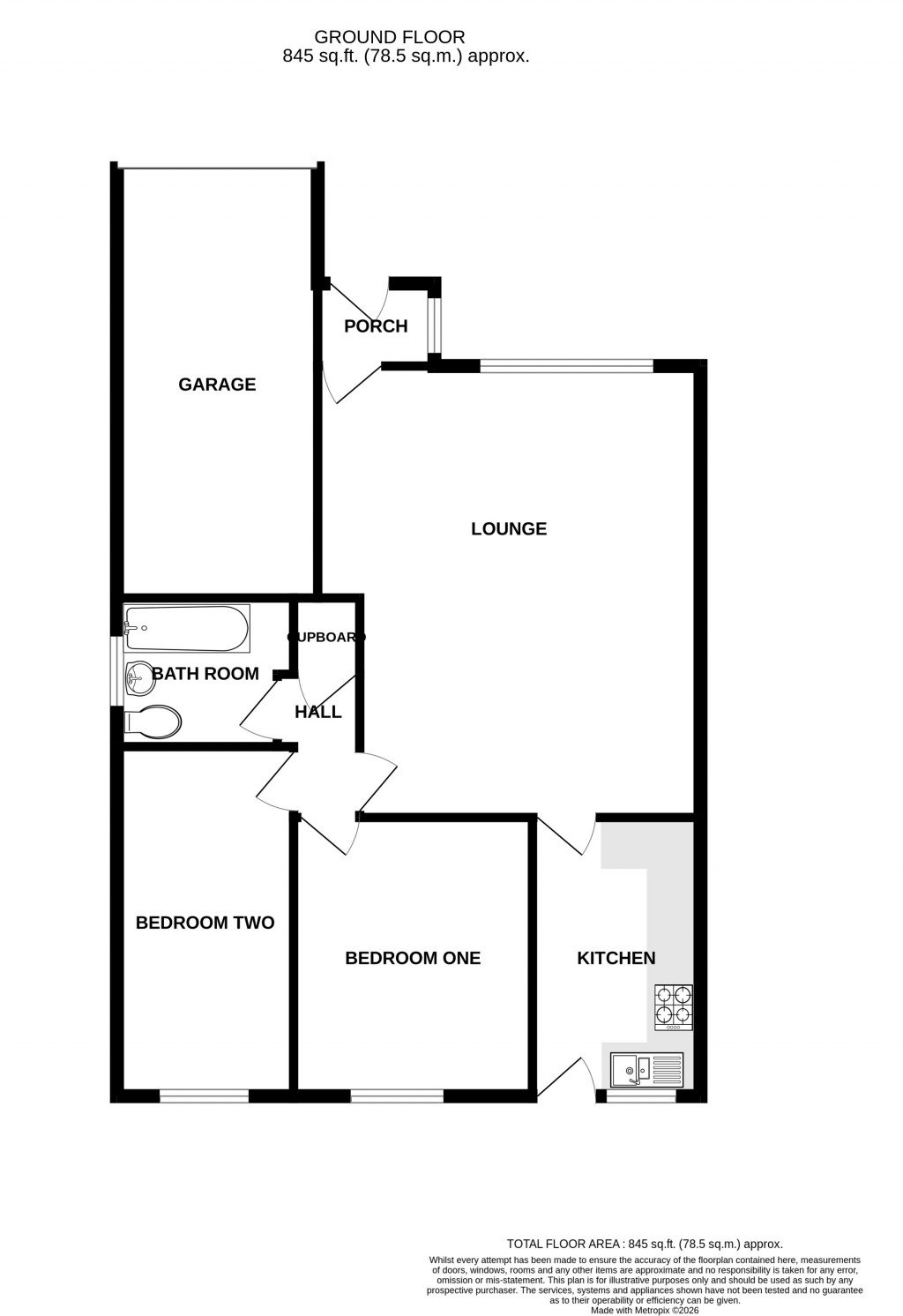 Floorplans For Robins Court, Chard, Somerset, TA20