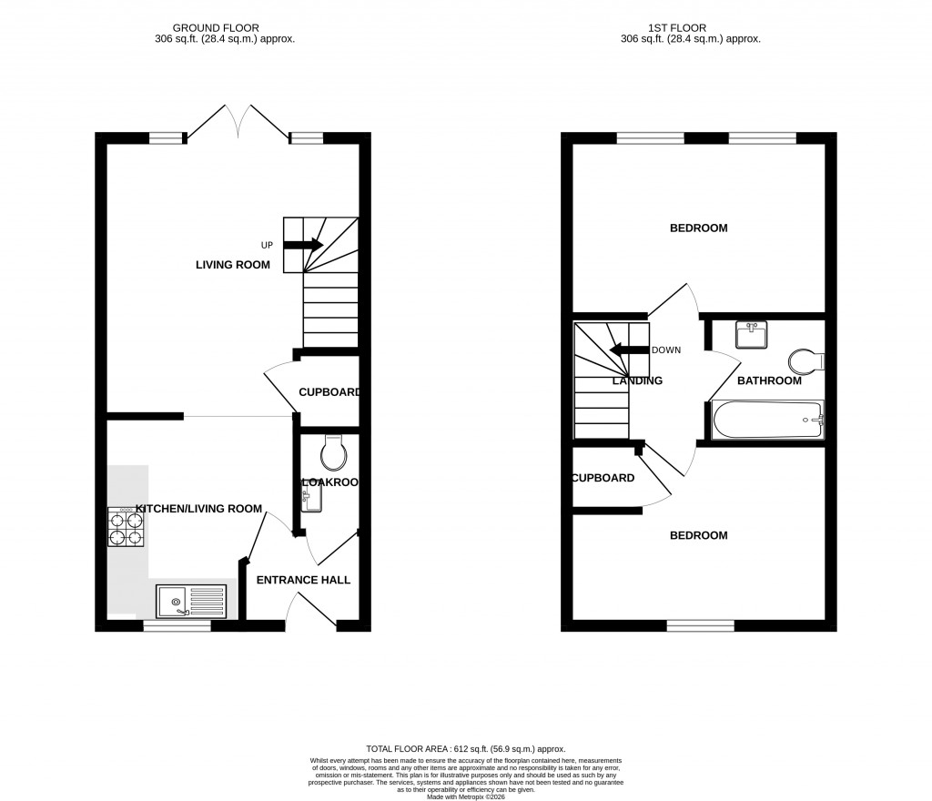 Floorplans For Honeycomb Vale, Chard, Somerset, TA20