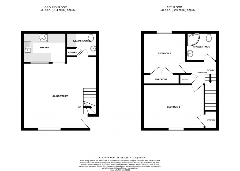 Floorplans For Victoria Court, Silver Street, Ilminster, TA19
