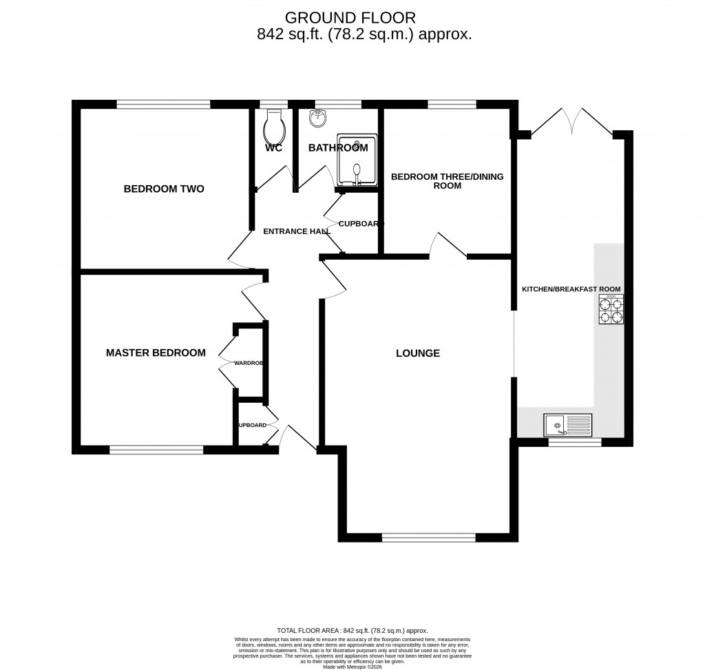 Floorplans For Oak End Way, Chard, Somerset, TA20