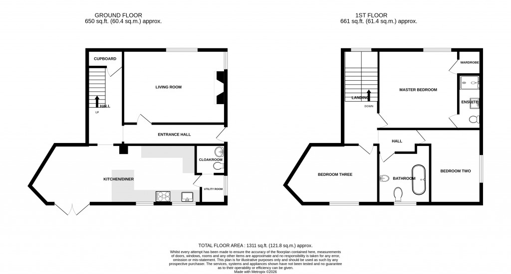 Floorplans For George Barton, Combe St Nicholas, Chard, Somerset, TA20