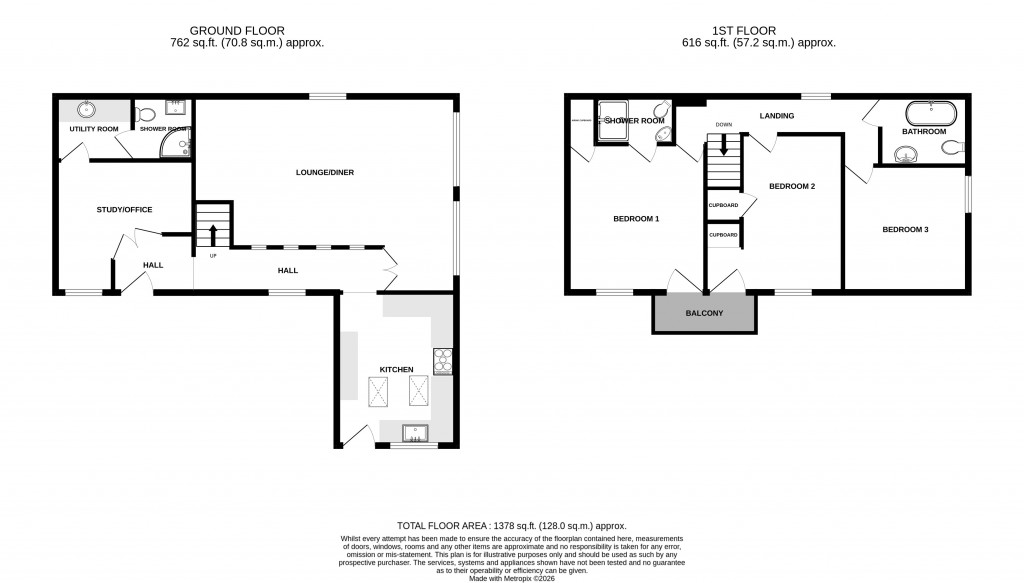 Floorplans For Chard Junction, Chard, Somerset, TA20
