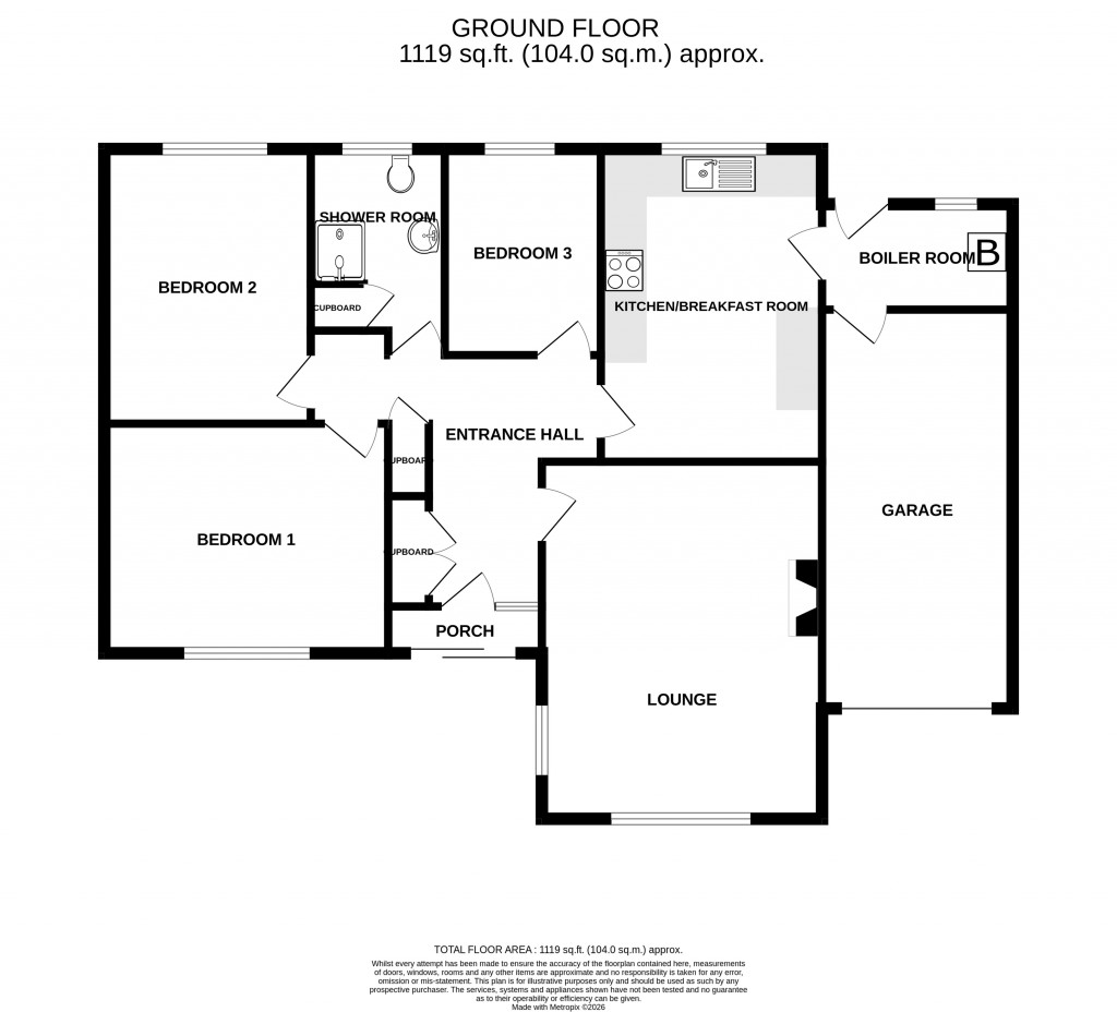 Floorplans For Underway, Combe St Nicholas, Chard, TA20