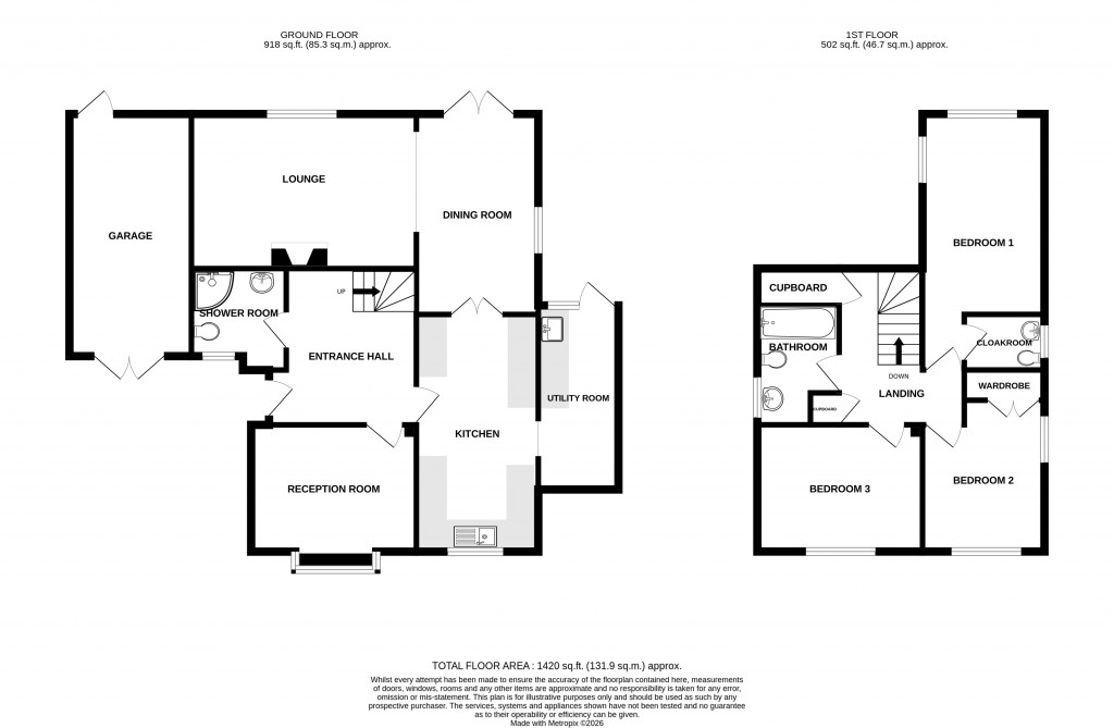 Floorplans For New Road, Combe St Nicholas, Somerset, TA20