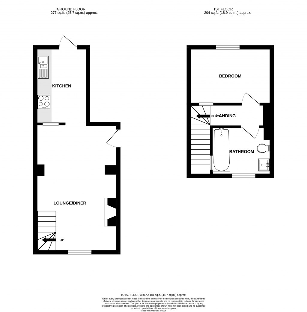 Floorplans For Ditton Street, Ilminster, Somerset, TA19