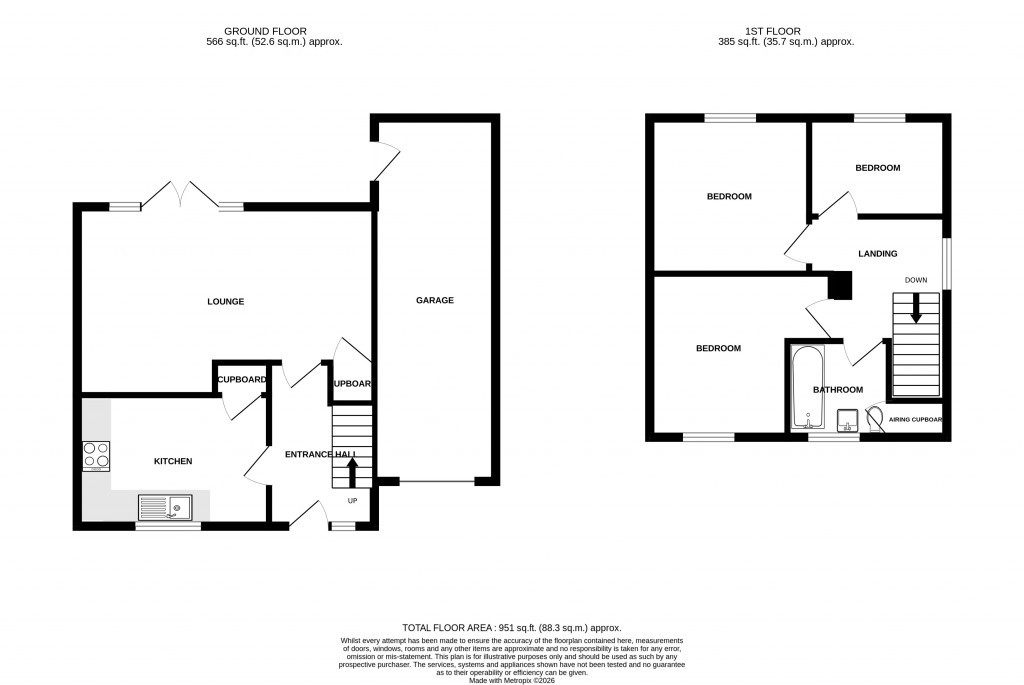 Floorplans For Summerlands Park Drive, Ilminster, Somerset, TA19