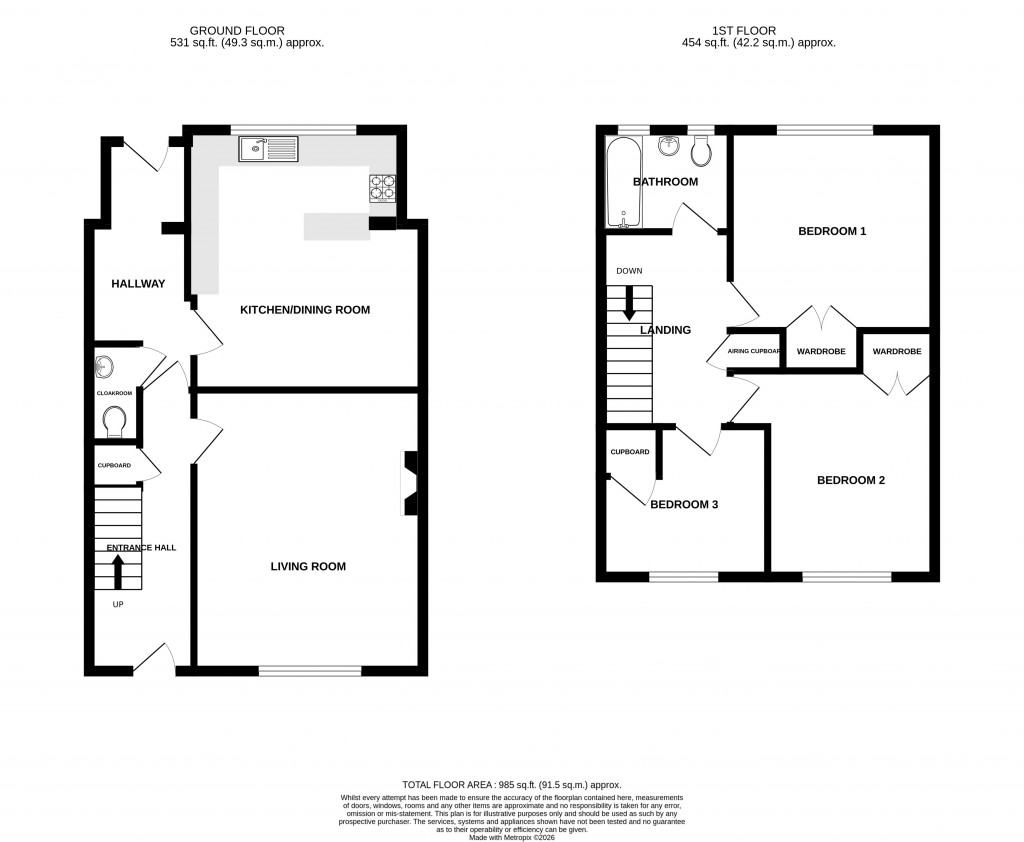 Floorplans For The Mead, Ilminster, Somerset, TA19