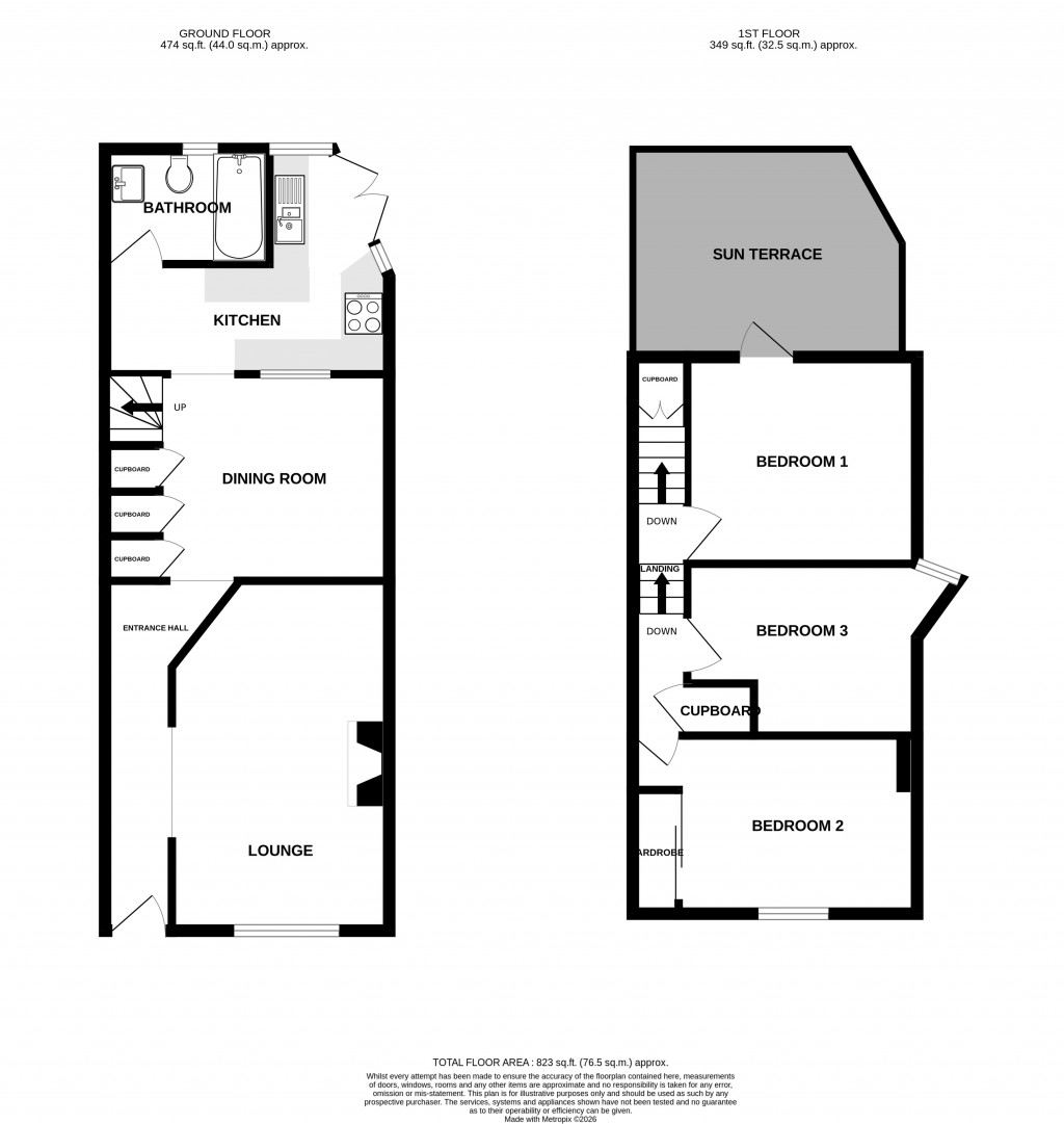 Floorplans For High Street, Ilminster, Somerset, TA19