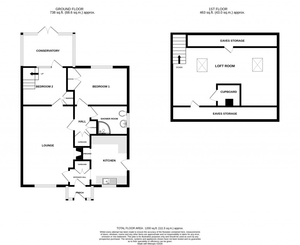 Floorplans For Watermead, Tatworth, South Chard, Somerset, TA20