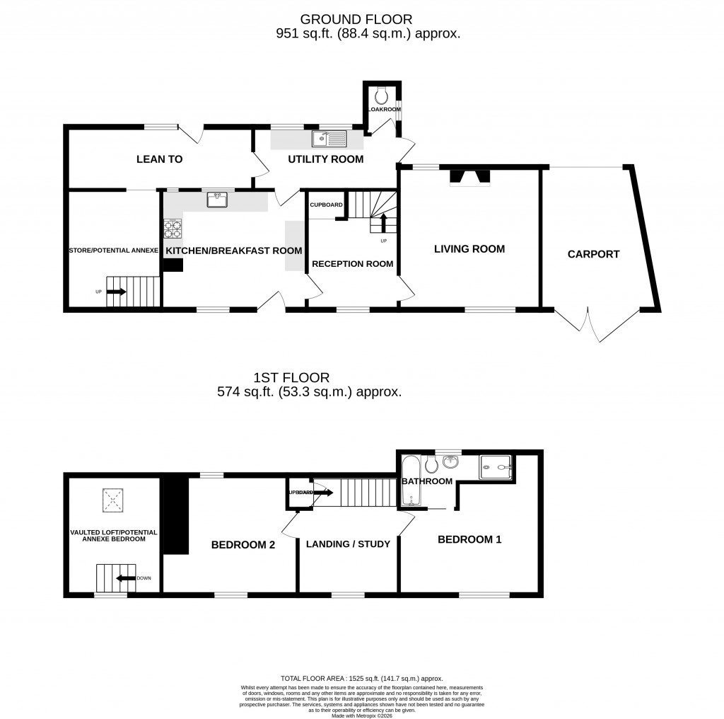 Floorplans For Chardstock, Axminster, Devon, EX13